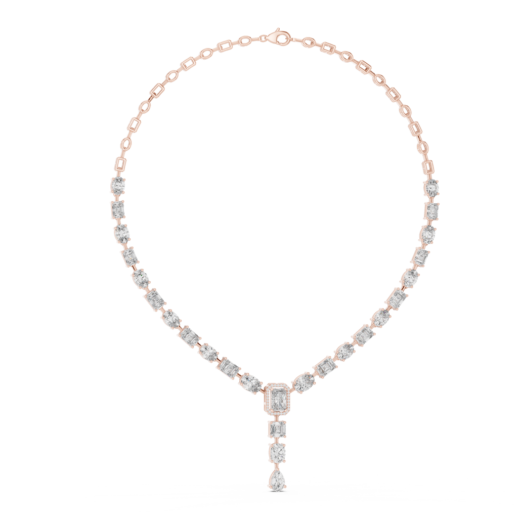 ELEGENT NECKLECE WITH SOLITARE DIAMOND