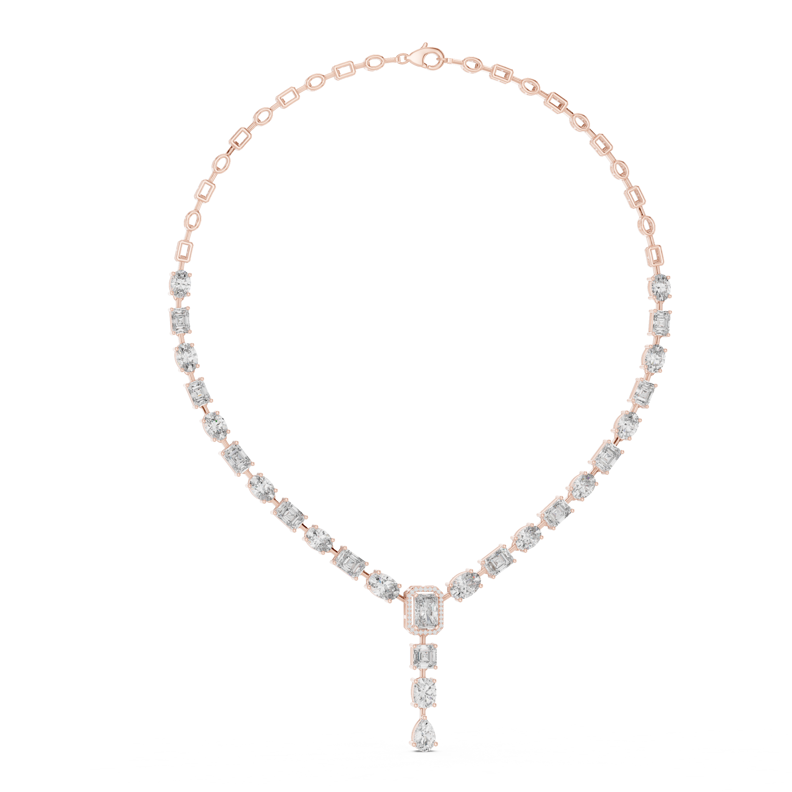 ELEGENT NECKLECE WITH SOLITARE DIAMOND