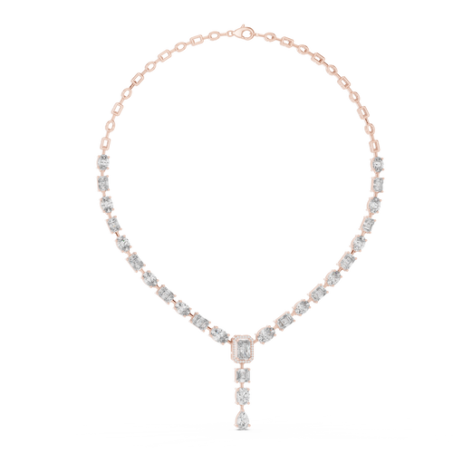 ELEGENT NECKLECE WITH SOLITARE DIAMOND