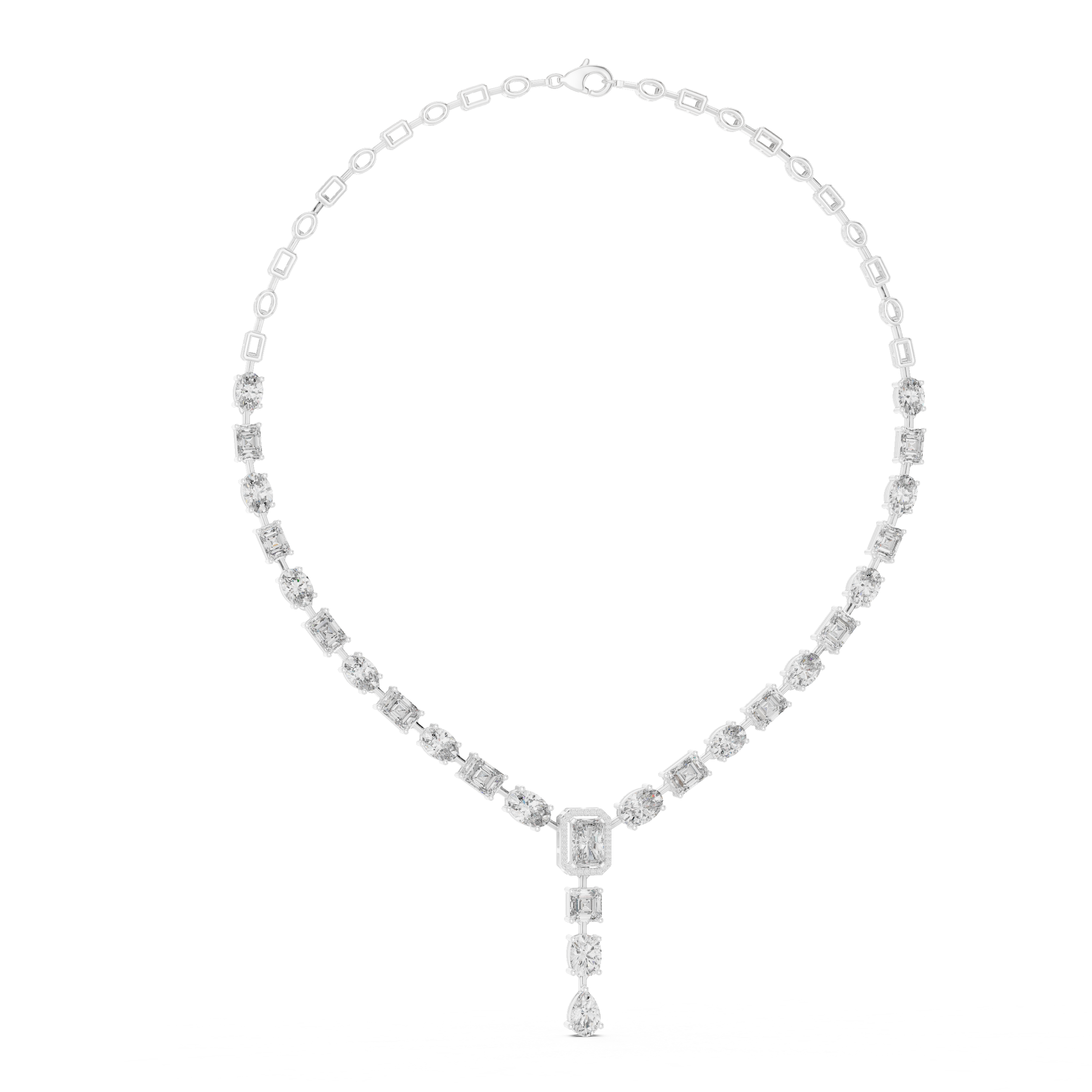 ELEGENT NECKLECE WITH SOLITARE DIAMOND