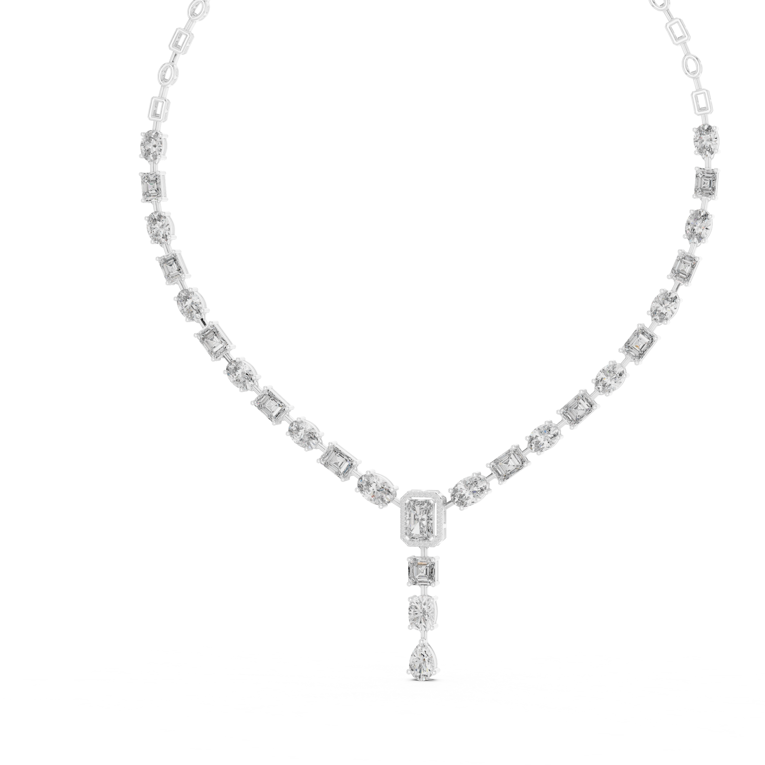 ELEGENT NECKLECE WITH SOLITARE DIAMOND