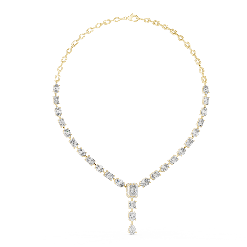 ELEGENT NECKLECE WITH SOLITARE DIAMOND