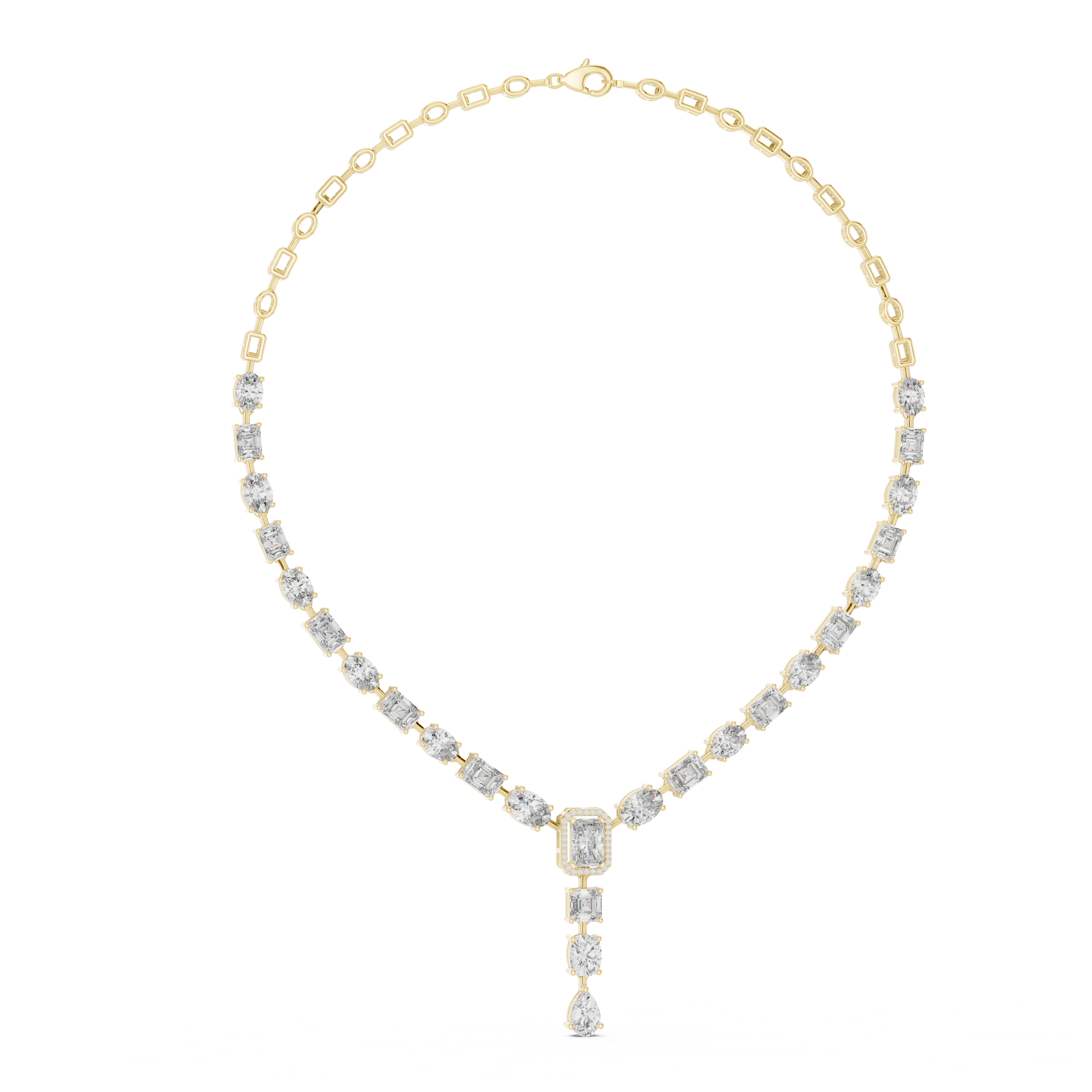 ELEGENT NECKLECE WITH SOLITARE DIAMOND