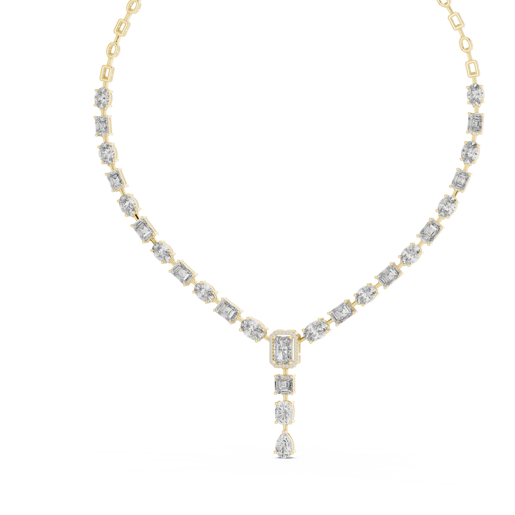 ELEGENT NECKLECE WITH SOLITARE DIAMOND