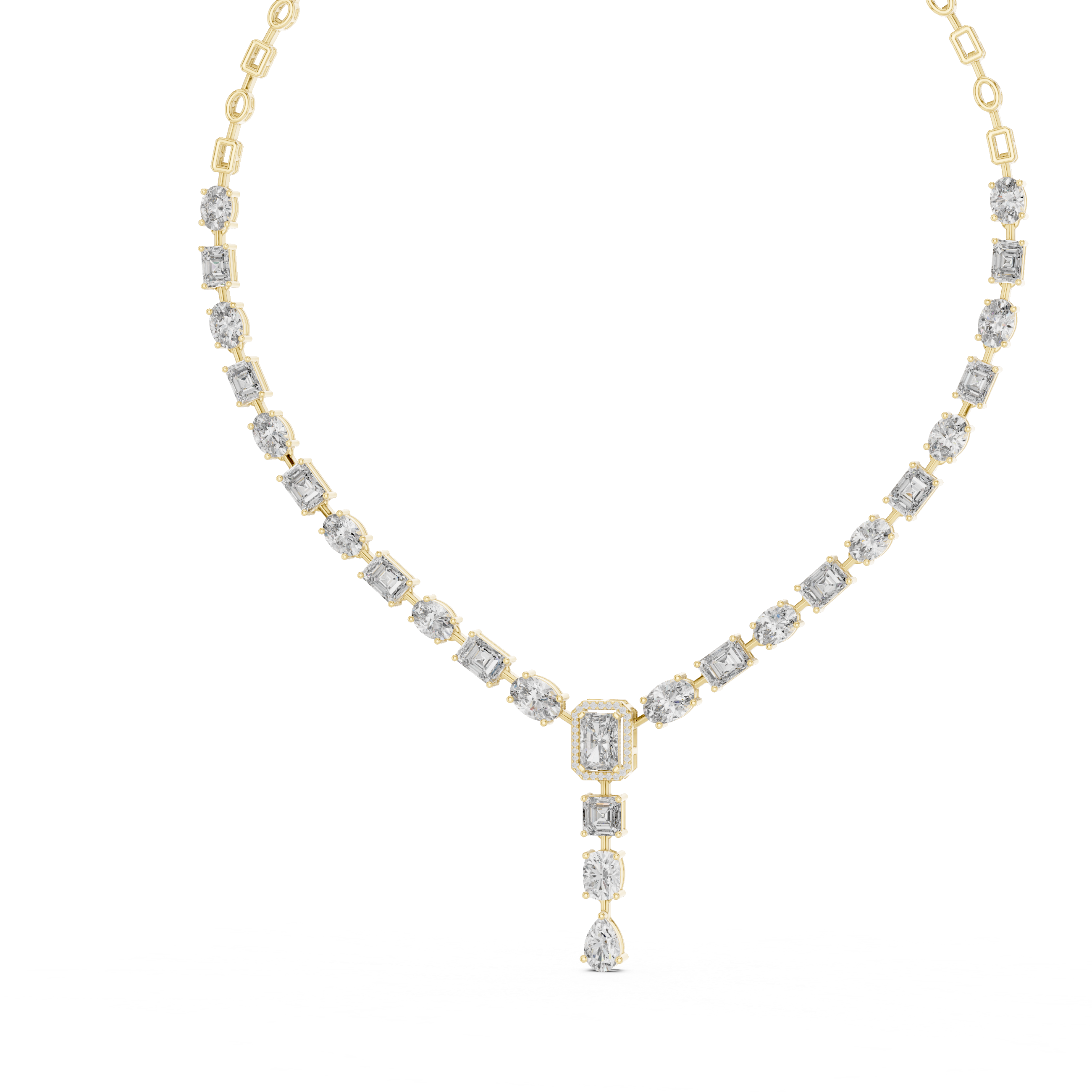 ELEGENT NECKLECE WITH SOLITARE DIAMOND