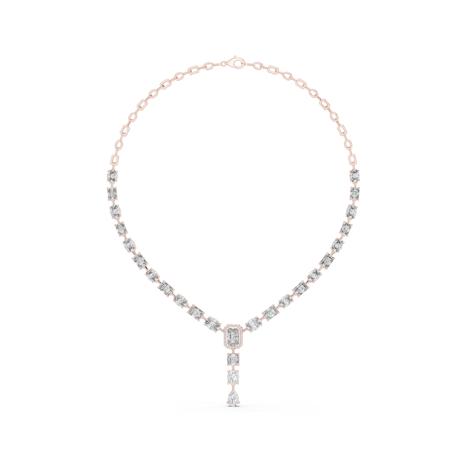 ELEGENT NECKLECE WITH SOLITARE DIAMOND