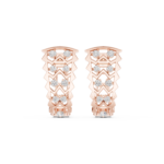 Chevron Diamond Hoop Earrings – Contemporary Luxury Collection