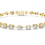 Multi Shape Diamond Tennis Bracelet