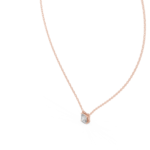 Minimalist Asscher Cut Diamond Solitaire Necklace - Image 3