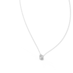 Minimalist Asscher Cut Diamond Solitaire Necklace - Image 2