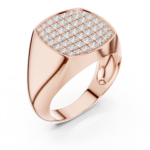 Diamond Pavé Signet Men's Ring
